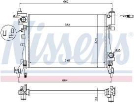 Nissens 630743 - RADIA OPEL CORSA D 1.2/1.4 (6/10>) ADAM (10/12>)