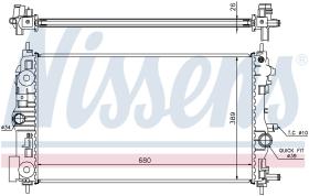 Nissens 630745 - RADIADOR VAUXHALL INSIGNIA(08-)1.4