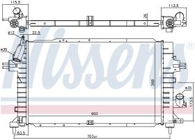 Nissens 630752 - RADIA OPEL ASTRA H 1.3CDTI/1.7CDTI/1.9CDTI (04>)