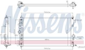 Nissens 630769 - RADIA OPEL INSIGNIA 2.0 CDTI/2.8I 4X4 AUT. (8/08>