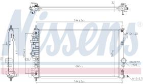 Nissens 630769 - RADIADOR SAAB 9-5(YS3G)(10-)2.0 TID