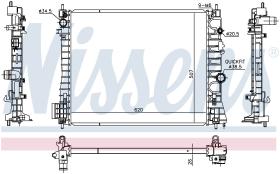 Nissens 630775 - RADIA OPEL MOKKA/CHEVROLET TRAX 1.7 CDTI (13>)