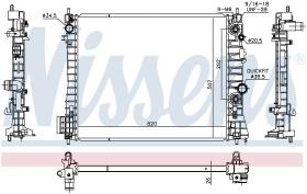 Nissens 630777 - RADIADOR BUICK ENCORE(13-)1.7 DTI