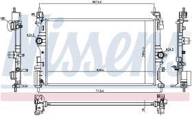 Nissens 630783 - RADIADOR VAUXHALL CORSA E(14-)1.0 I