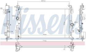 Nissens 630785 - RADIADOR VAUXHALL CORSA E(14-)1.0 I