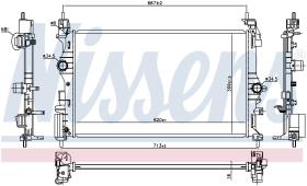 Nissens 630786 - RADIADOR VAUXHALL CORSA E(14-)1.4 I