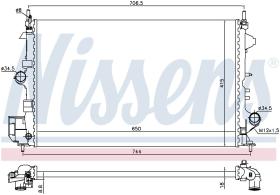 Nissens 630789 - RADIADOR VAUXHALL SIGNUM(02-)1.8 I