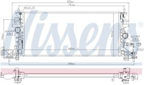 Nissens 630797 - RADIA OPEL ASTRA K (3/15>) + SENSOR T/C