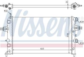 Nissens 63091 - RADIADOR OPEL ASTRA G(98-)1.2 I 16V