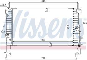 Nissens 63092 - RADIA OPEL MERIVA 1.3CDTI/1.7CDTI (03>)