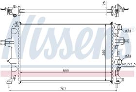 Nissens 63095A - RADIADOR VAUXHALL ASTRA G(98-)1.6 I