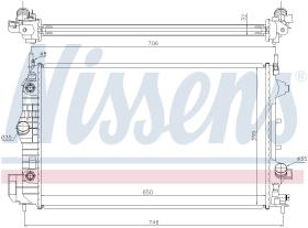 Nissens 63113A - RADIADOR CADILLAC BLS(04-)1.9 CDTI