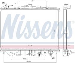 Nissens 63117 - RADIADOR OPEL CAMPO(91-)3.1 TD