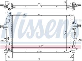 Nissens 63121 - RADIADOR VAUXHALL ZAFIRA B(05-)1.6