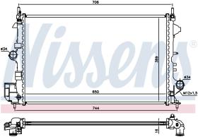 Nissens 63123 - RADIA OPEL VECTRA C/SIGNUM 1.6I (Z16XEP) 1.8I (Z18XER) (02>)