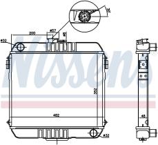 Nissens 63200 - RADIADOR OPEL MANTA B(75-)2.0