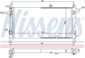 Nissens 632381 - RADIA OPEL KADETT E 1.2/1.3 (84>89)