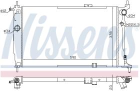 Nissens 63252A - RADIA OPEL ASTRA F 1.4/1.6/1.8/2.0 +AC (91>) (A/M)