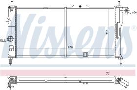 Nissens 632731 - RADIA OPEL KADETT E 1.6/1.8 (84>90) ( OJO MONTAJE)