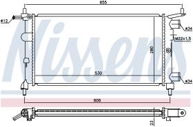 Nissens 63290 - RADIADOR CHEVROLET PRIZMA(07-)1.0