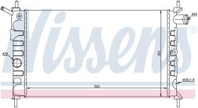 Nissens 63293 - RADIADOR VAUXHALL ASTRA F(91-)1.4 I