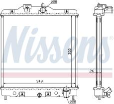 Nissens 63310A - RADIADOR HONDA CRX(EG.EH)(91-)1.6 I