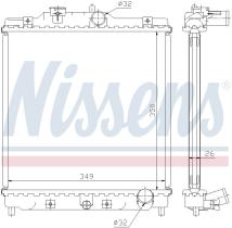 Nissens 63312 - RADIADOR HONDA CRX(EG.EH)(91-)1.6 V