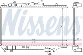 Nissens 63390 - RADIADOR KIA SEPHIA(93-)1.8 I 16V