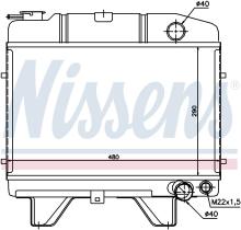 Nissens 63470 - RADIADOR PEUGEOT 504(68-)1.8