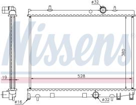 Nissens 63504 - RADIA PEUGEOT 206 1.6HDI 16V 110 C.V. (02>)