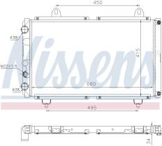 Nissens 63558 - RADIA FIAT DUCATO/CITROEN C25/PEUGEOT J5 1.9/2.5TD (81>)
