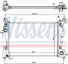 Nissens 636005 - RADIADOR CITROEN NEMO(08-)1.4 I