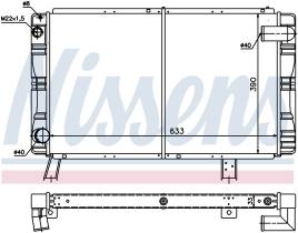 Nissens 63650 - RADIADOR PEUGEOT 505(551A)(79-)2.3