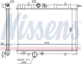 Nissens 63697 - RADIADOR PEUGEOT 206(2)(98-)2.0 I 1