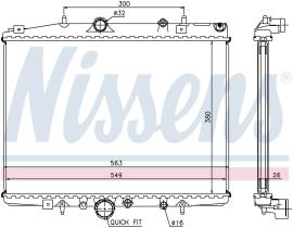 Nissens 63703 - PEUGEOT 607/406 2.2I 16V (05-00>) AUT. A/M