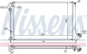 Nissens 63732 - RADIA PEUGEOT 406 1.8-1.8 16V-2.0 16V AT A/C