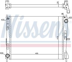 Nissens 637605 - RADIADOR NISSAN MICRA/MARCH(K12)(02