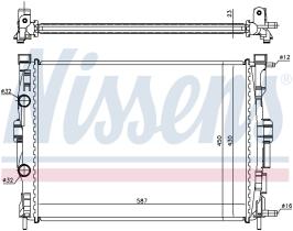 Nissens 63764 - RADIADOR RENAULT SCENIC II(03-)1.6