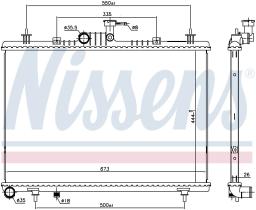 Nissens 637643 - RADIA RENAULT KOLEOS 2.0 DCI (7/08>) M/A