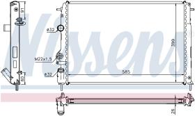 Nissens 63896A - RADIADOR RENAULT MEGANE I(95-)2.0 I