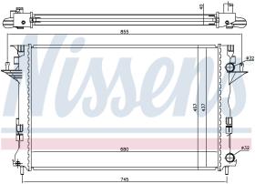 Nissens 63771 - RADIADOR RENAULT VEL SATIS(02-)2.2