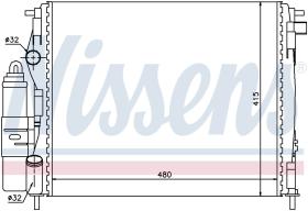 Nissens 63773 - RADIA RENAULT CLIO II 1.2I/1.4I/1.6I (03/02>) MULTI-EXCHANGE