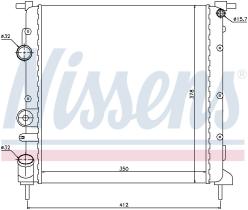 Nissens 638271 - RADIA RENAULT CLIO II 1.2 60CV -AC  (9/98>)