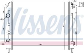 Nissens 638081 - RADIA RENAULT CLIO II/KANGOO 1.2+AC + SOB./TAPON