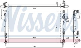 Nissens 63813 - RADIA RENAULT LAGUNA II 1.8/2.0 16V/1.9DCI (9-00>)