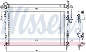 Nissens 63816 - RADIADOR RENAULT LAGUNA II(01-)2.0