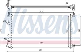Nissens 63824A - RADIA RENAULT MASTER II 1.9/2.2/2.5/3.0 DCI +AC (10/03>)