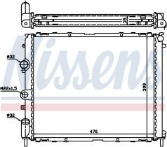 Nissens 63855A - RADIA RENAULT KANGOO 1.4+AC/1.9 D- AC/CLIO II A/M