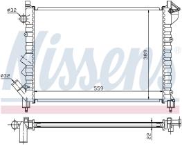 Nissens 63832 - RADIADOR RENAULT LAGUNA I(94-)2.0 I