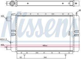 Nissens 63850 - RADIADOR RENAULT TRAFIC I(80-)1.6